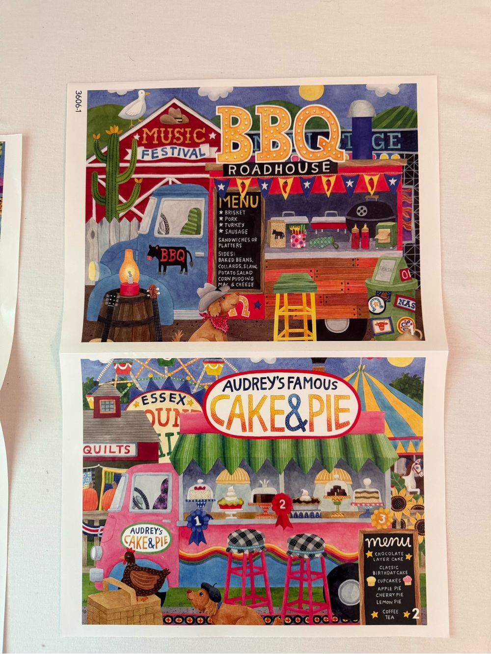 Ceaco Food Truck Festivals lot of 4 500-Piece Puzzles - Picture 3 of 4